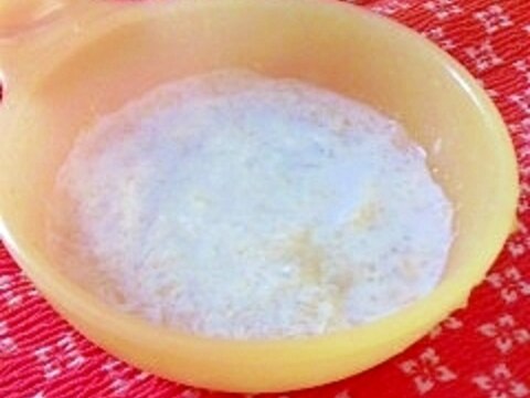 離乳食初期 りんごミルクがゆ レシピ 作り方 By はな 楽天レシピ 離乳食初期 りんごミルクがゆ レシピ 作り方 By はな 楽天レシピ